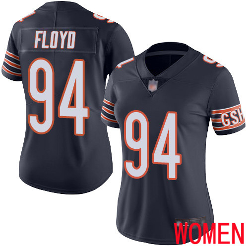 Chicago Bears Limited Navy Blue Women Leonard Floyd Home Jersey NFL Football #94 Vapor Untouchable->chicago bears->NFL Jersey
